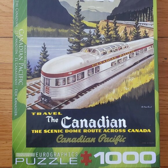 Eurographics Canadian Pacific Railroad 1000 Piece Jigsaw Puzzle - Picture 1 of 2